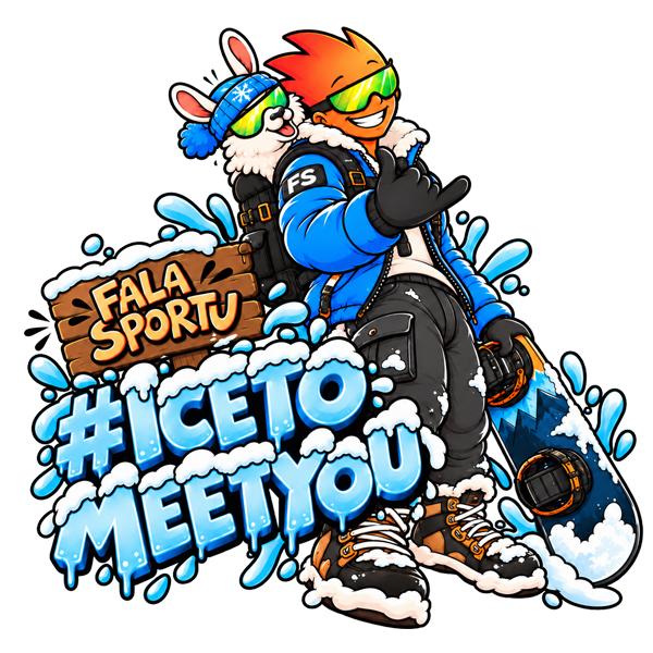 Ilustracja postaci Fala Sportu z hulajnogą